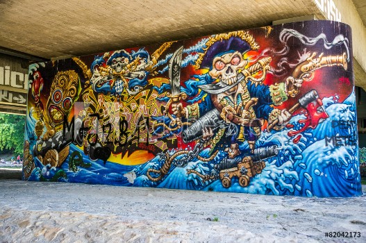 Picture of Seeruber-Graffiti in Mnchen unter der Isarbrcke